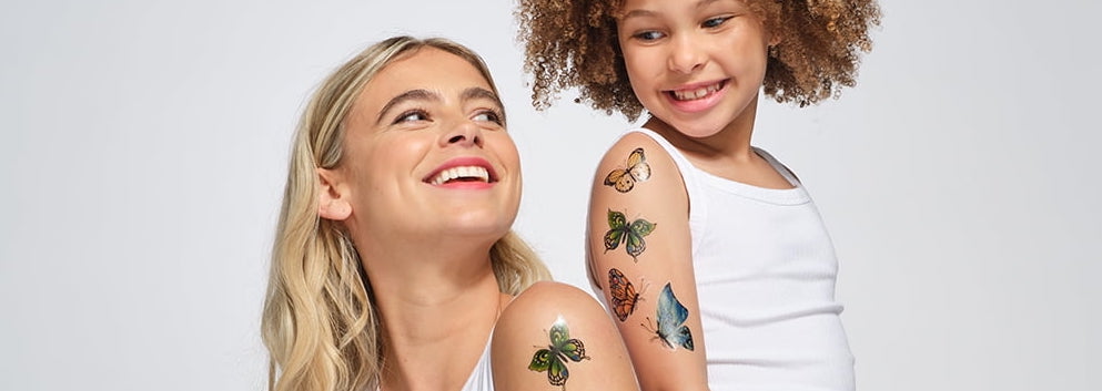 girls with temp tattoos example
