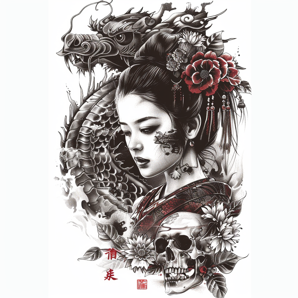 japanese folklore tattoo collection