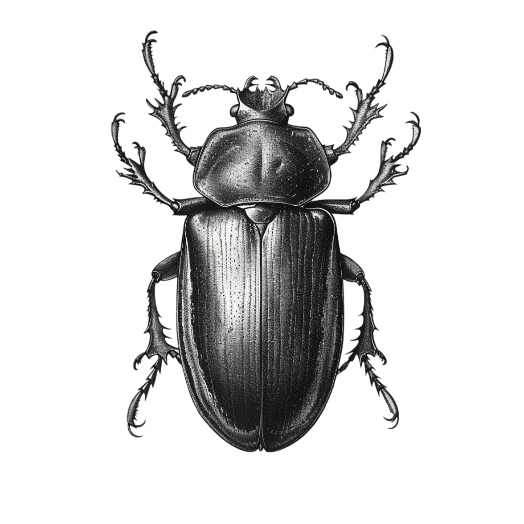 beetle insect tattoo design