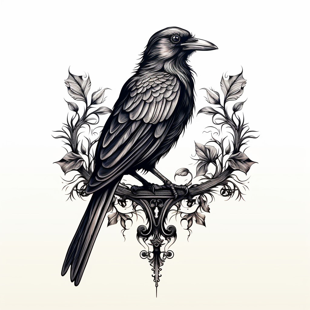 Raven & Crow Tattoo Design and Meaning Tattoos Wizard Designs