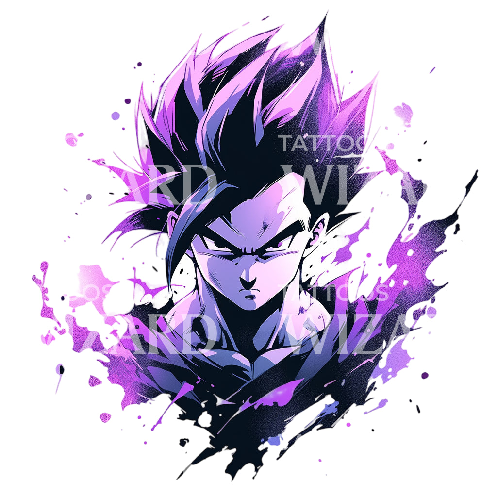 Gohan (Dragon Ball) Tattoo Design