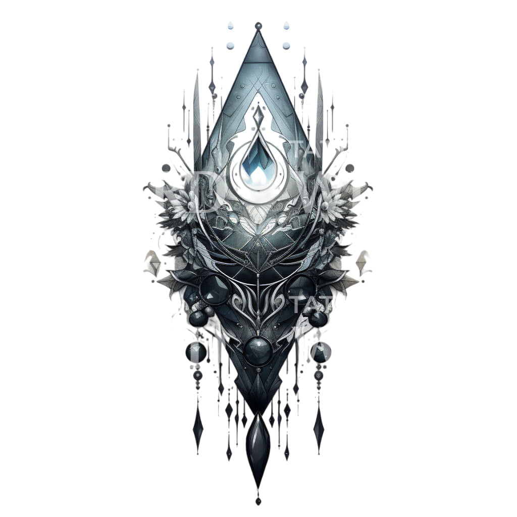 Half Sleeve Talisman Tattoo Design