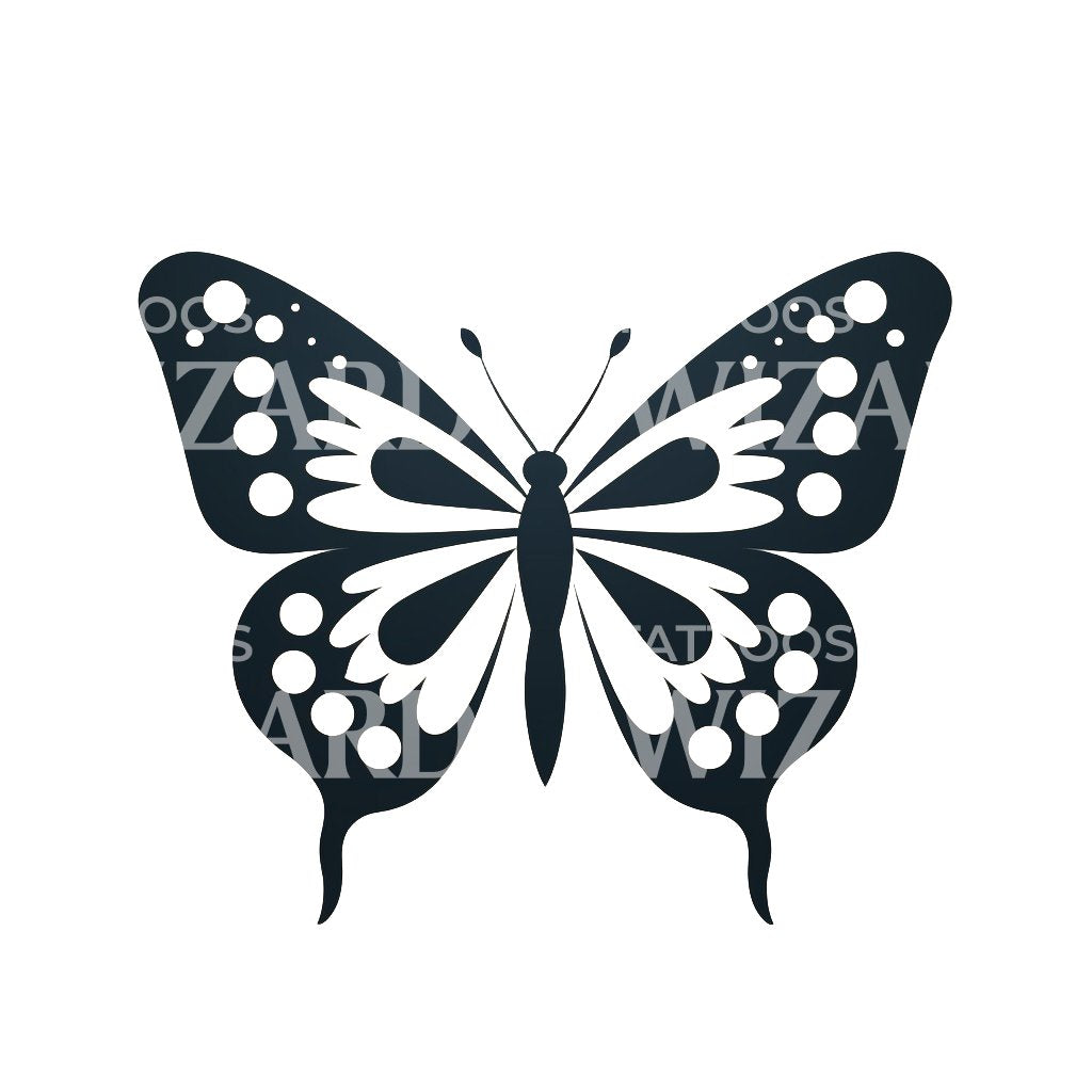 Cute Minimalist Butterfly Tattoo Design