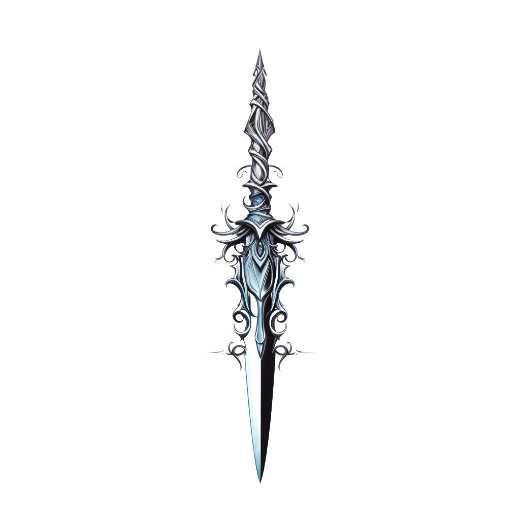 Fantasy Dagger Tattoo Design