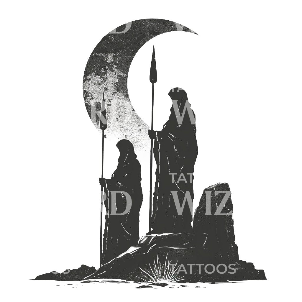 Ancient Night Guardians Tattoo Design