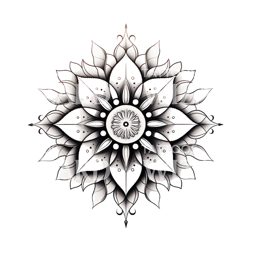 Ornamental Mandala Tattoo Design