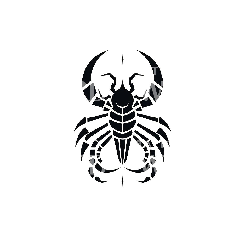 Cancer Abstract Tattoo Design