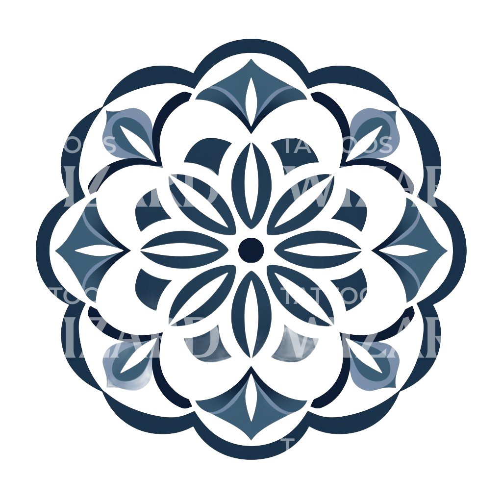 Simple Mandala Tattoo Design