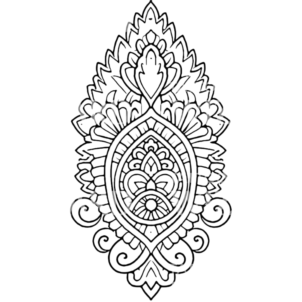 Outline Enlightenment Symbol Tattoo Design