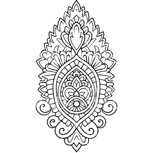 Outline Enlightenment Symbol Tattoo Design
