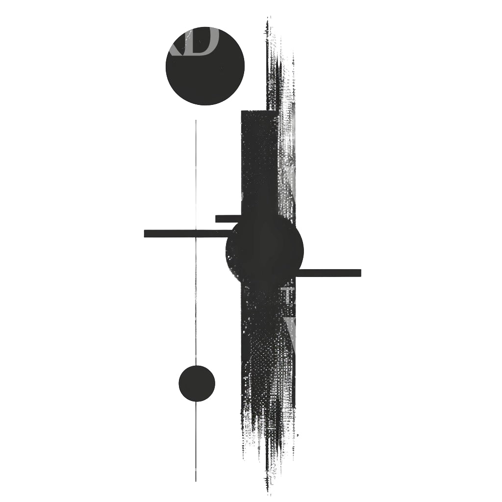 Harmony and Balance Abstract Tattoo Design