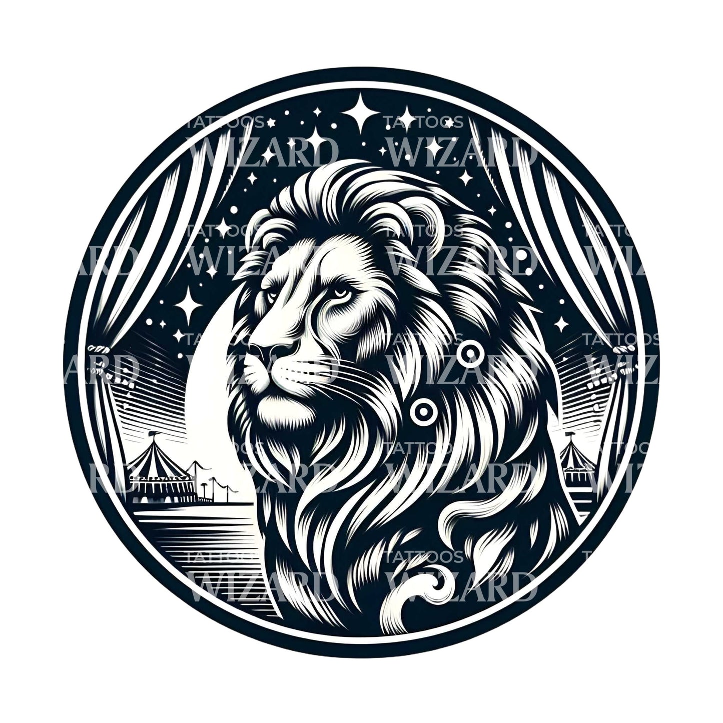 Lost King Tattoo Design