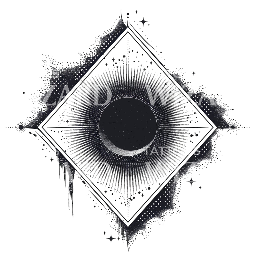 Aries Eclipse Tattoo Design