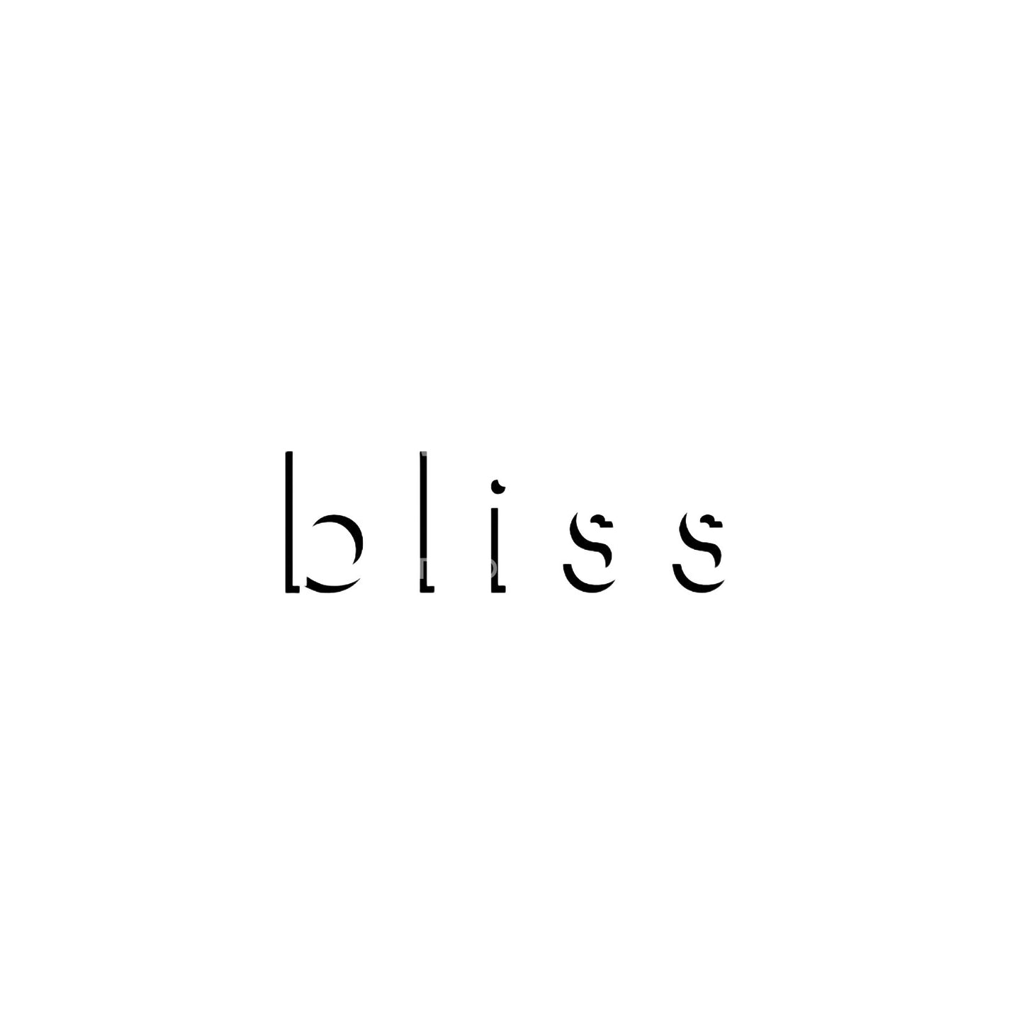 Bliss Delicate Lettering Tattoo Design