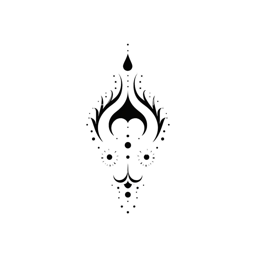 Passion Abstract Minimalist Tattoo Design