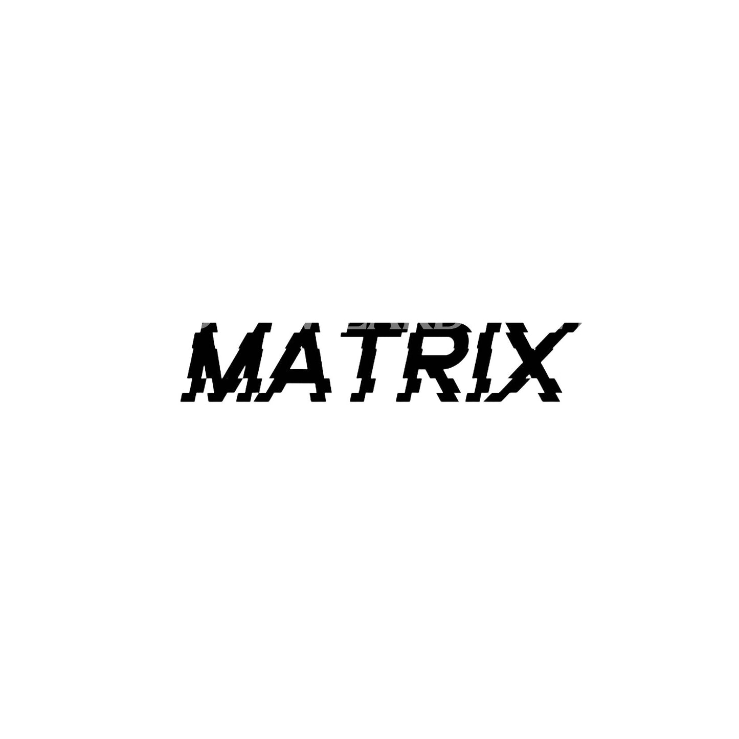 Matrix Glitch Lettering Tattoo Design