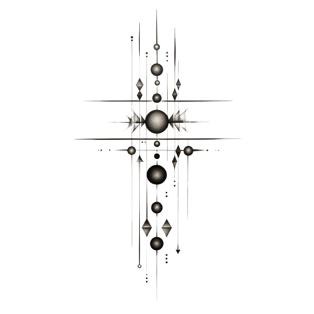 Geometric Minimalist Tattoo Design