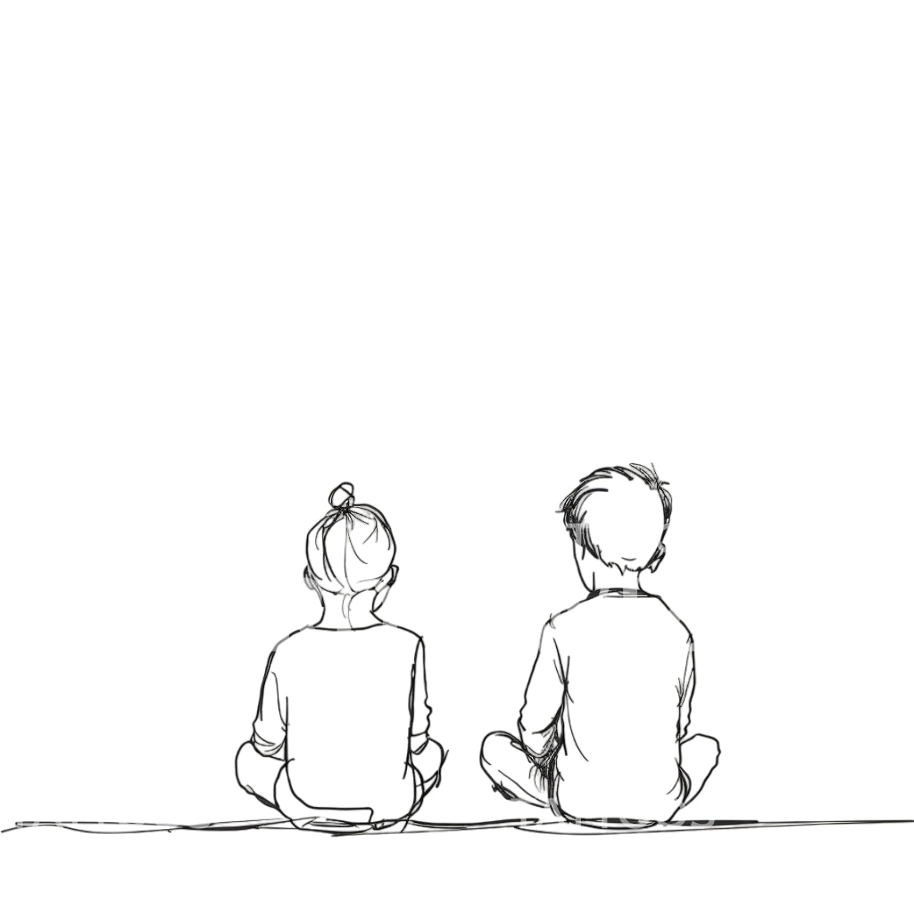 Childhood Memories Brother and Sister Tattoo Design