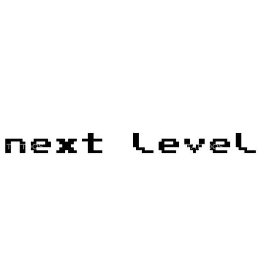 Next Level Video Games Lettering Tattoo Design
