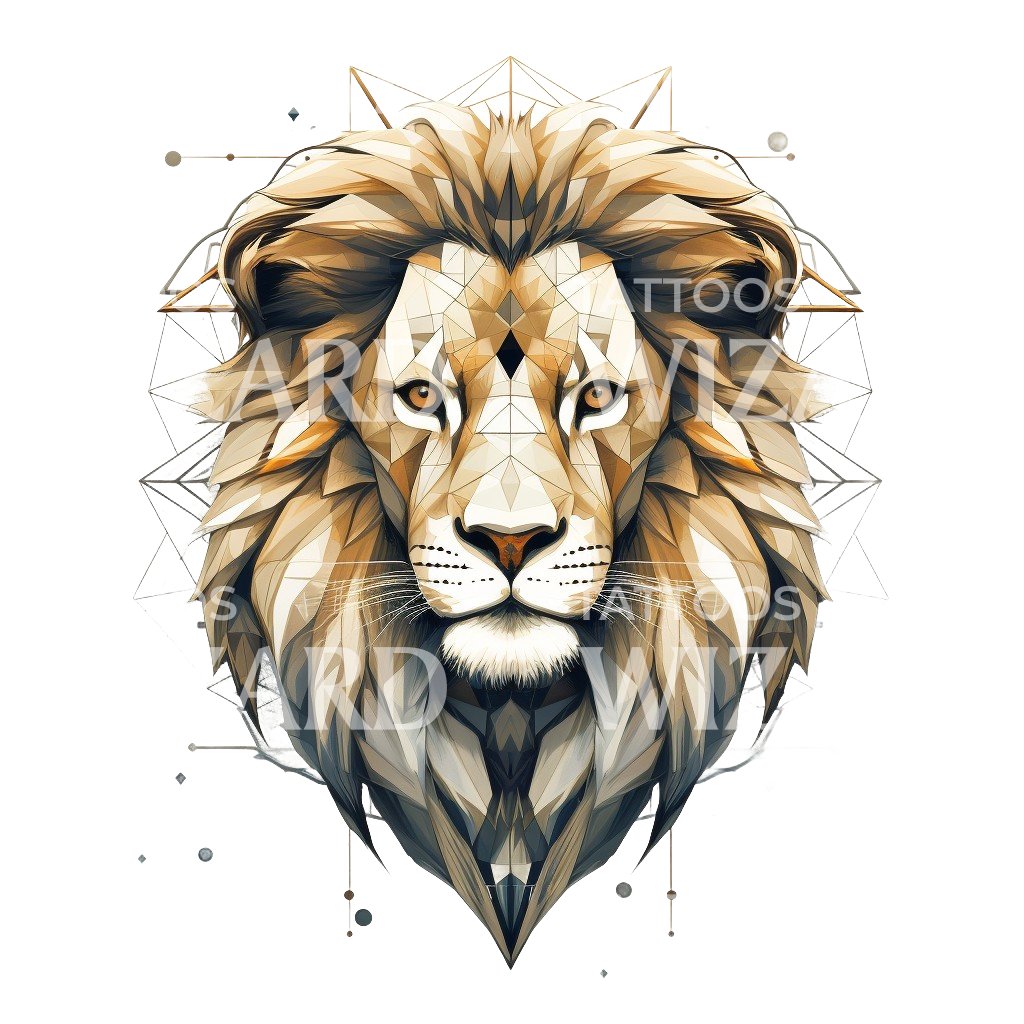 Leo Zodiac Sign Tattoo Design
