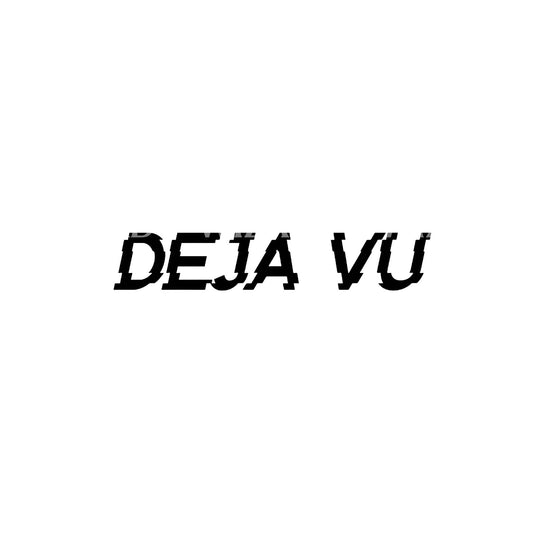 Deja Vu Lettering Tattoo Design