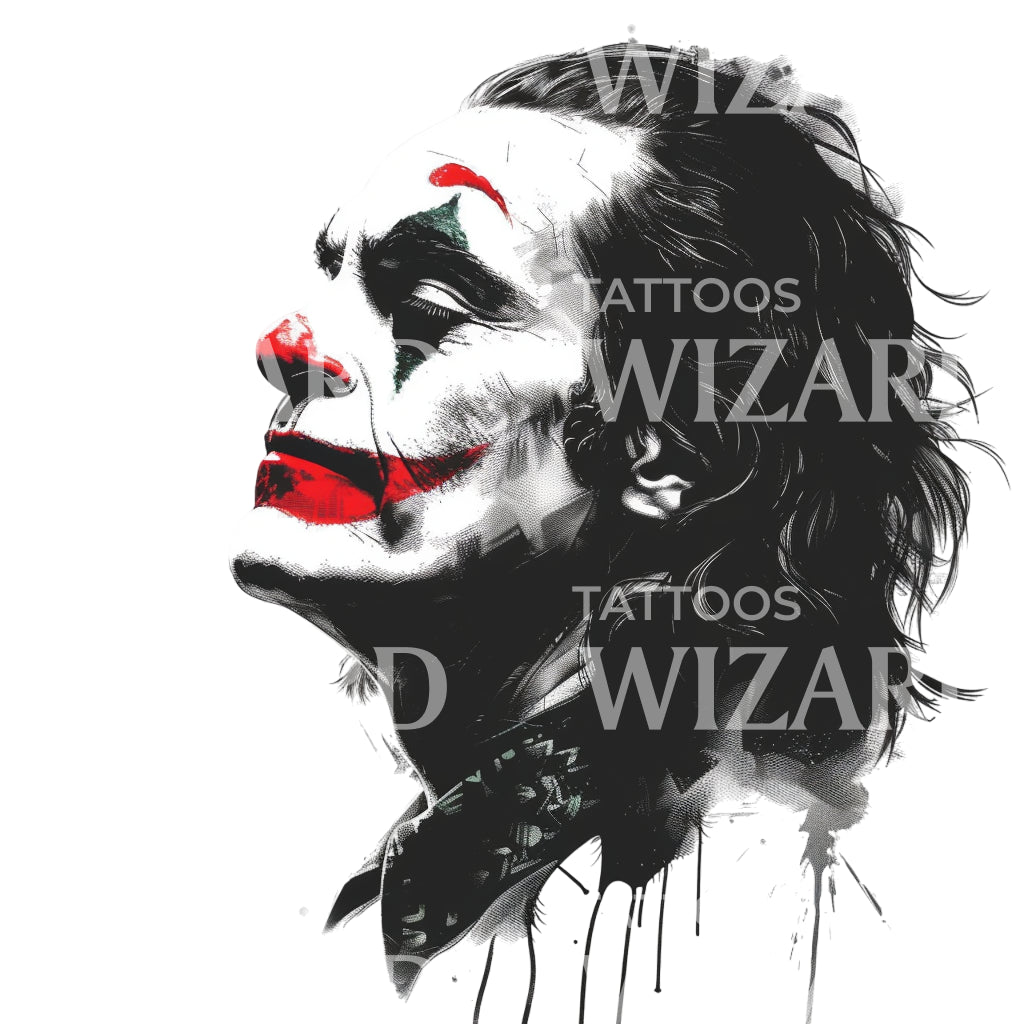 The Joker Inspired Tattoo Design