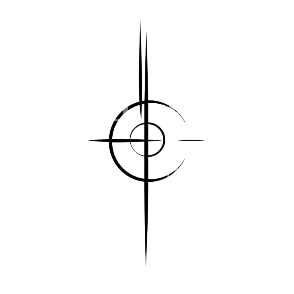 Respect Abstract Symbol Tattoo Design