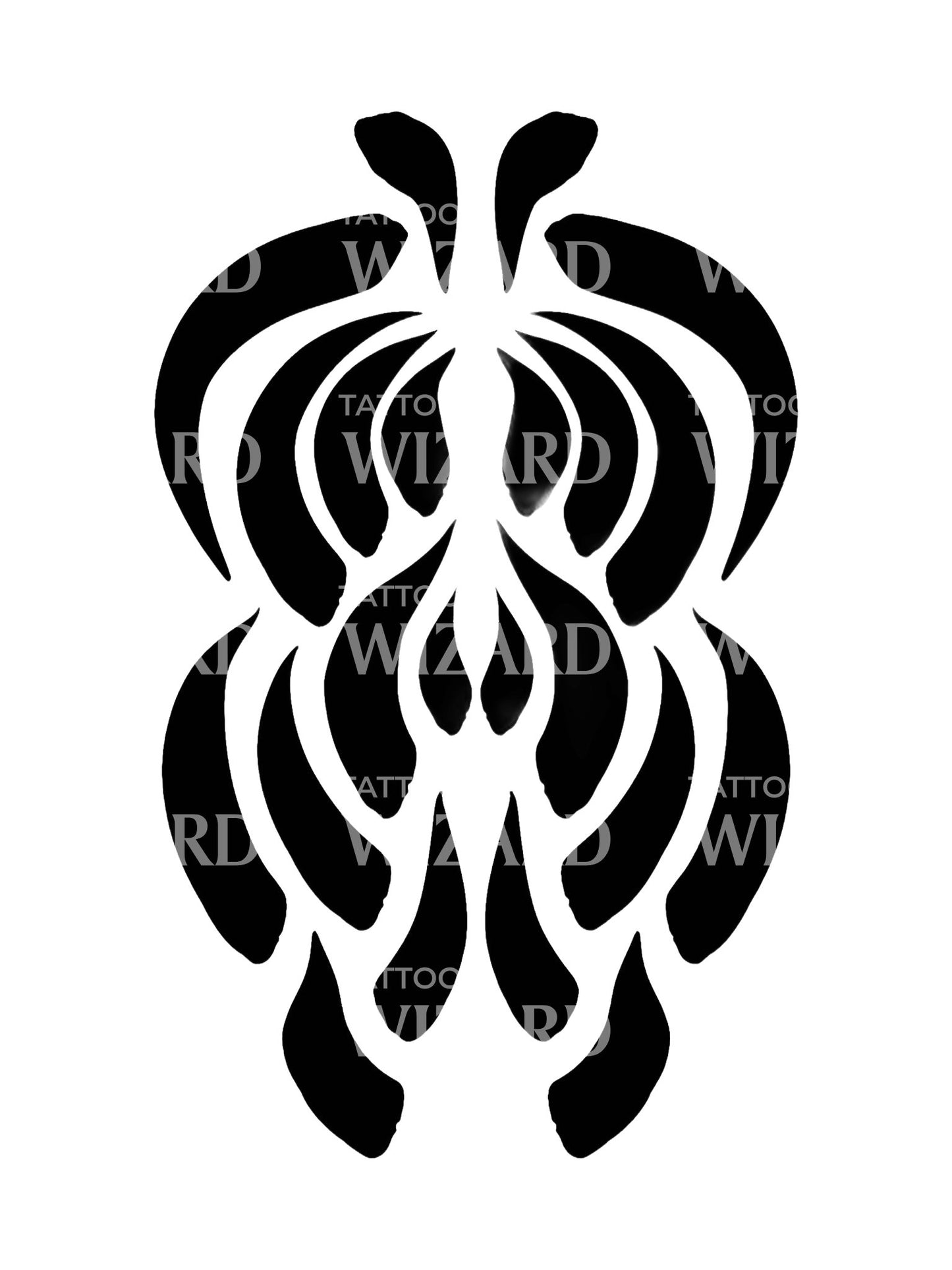 Black Talisman Abstract Tattoo Design