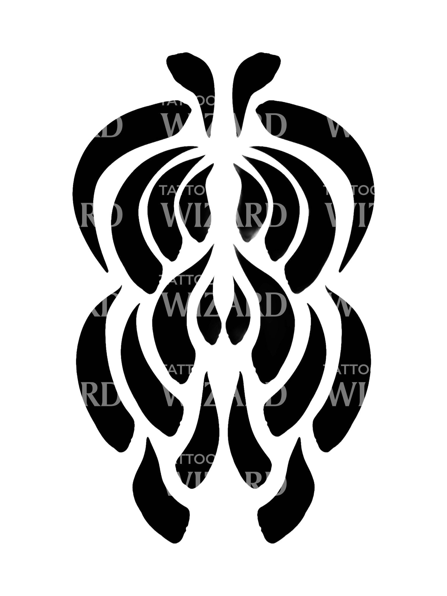 Black Talisman Abstract Tattoo Design