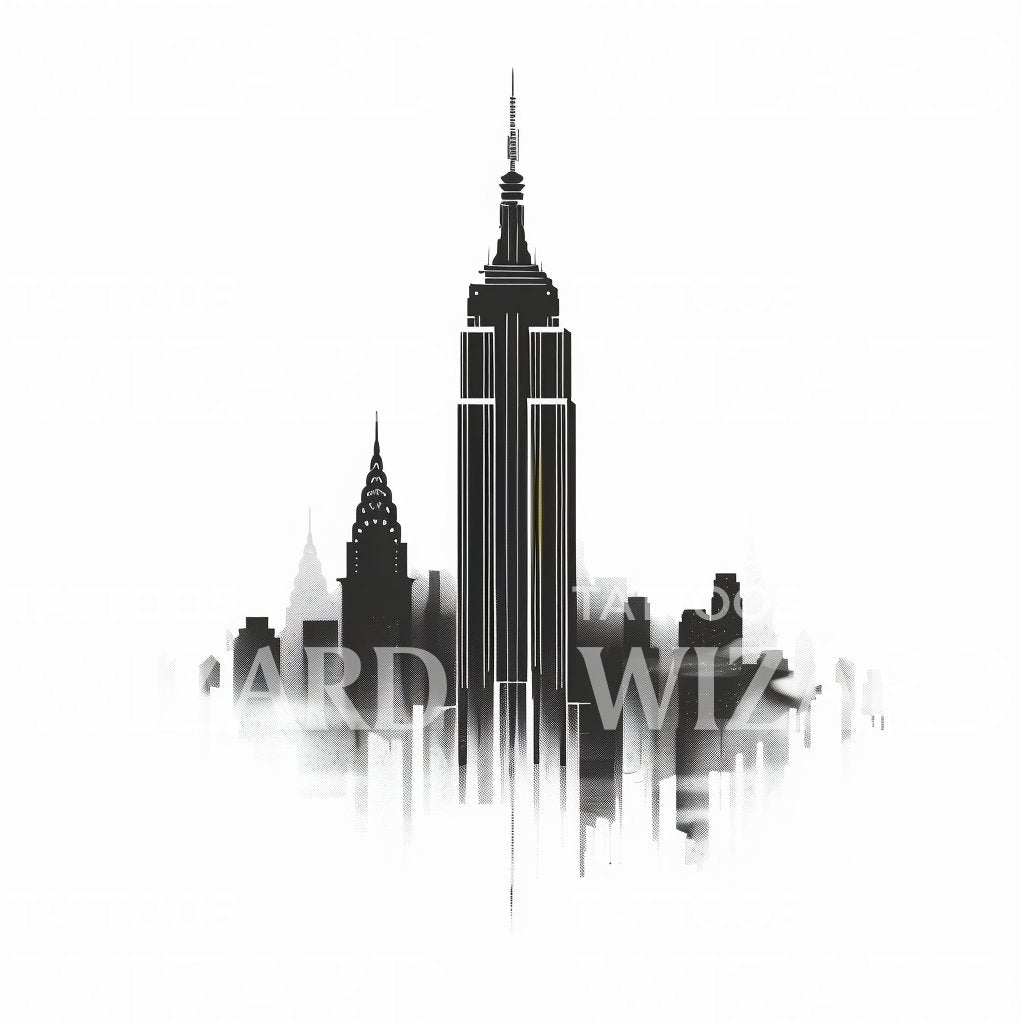 Iconinc Empire State Building Tattoo Design