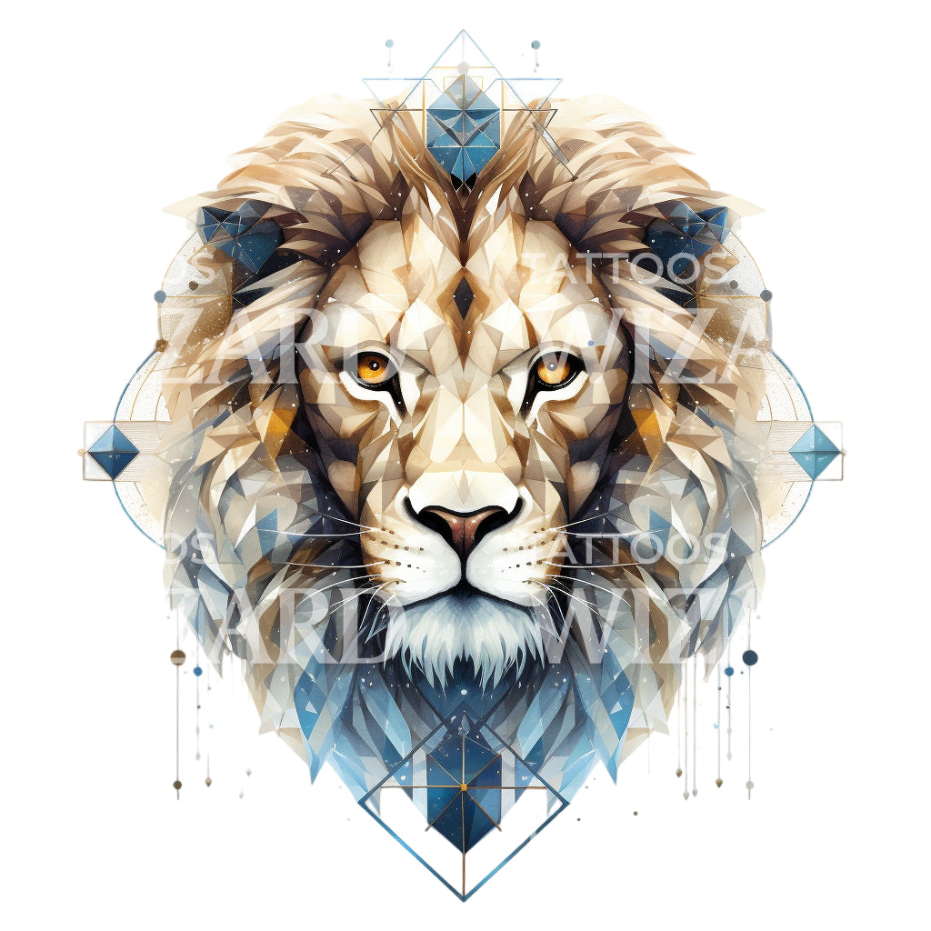 Leo Zodiac Sign Tattoo Design