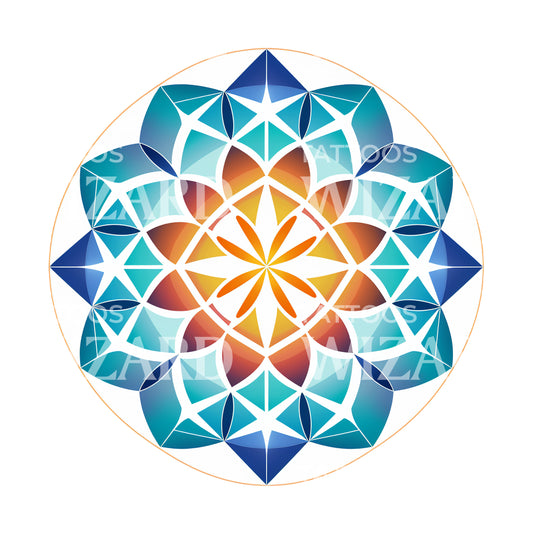 Geometric Mandala Tattoo Design
