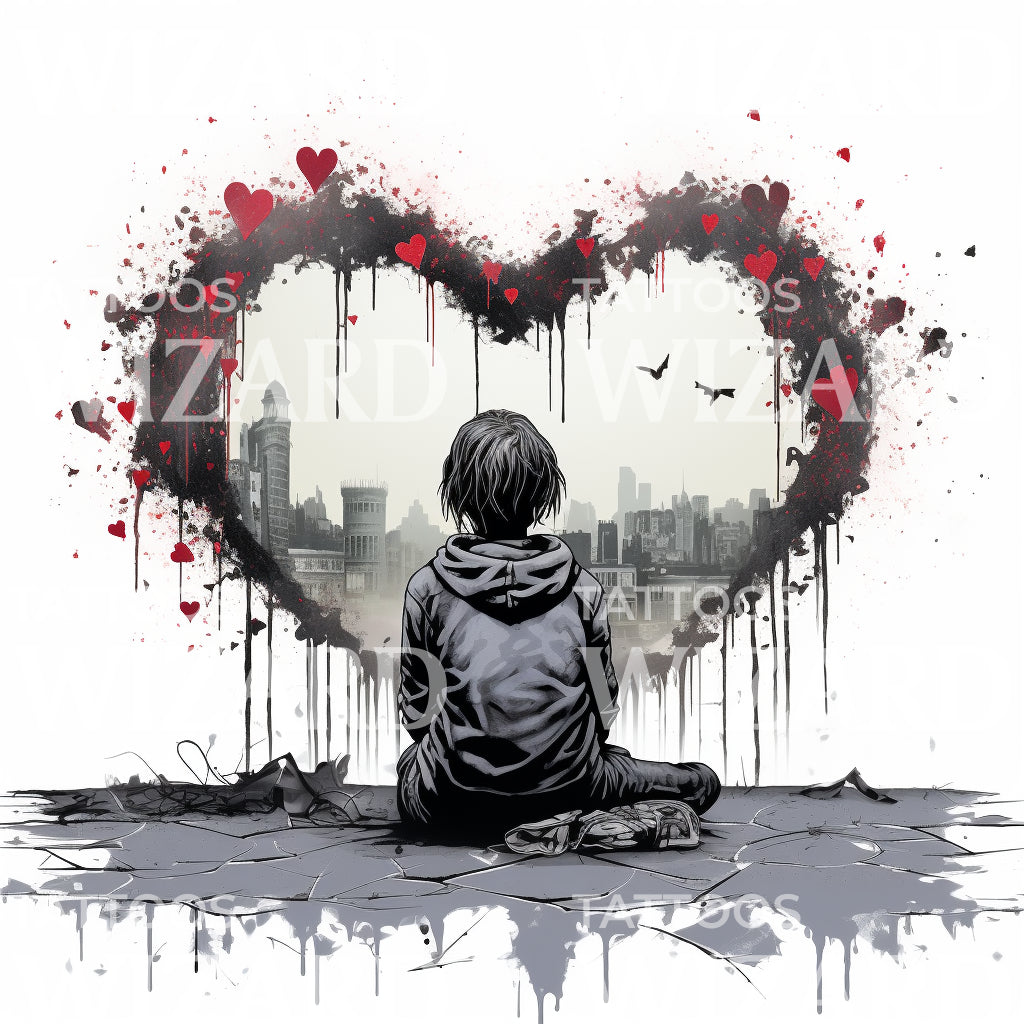 Kid's Dream Street Art Inspired Tattoo Design
