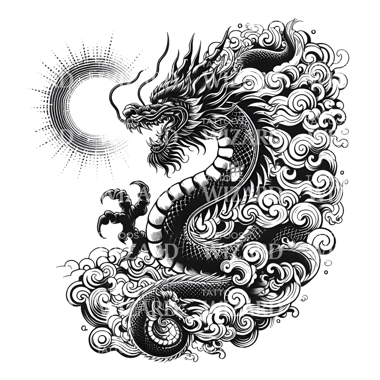 Fire From The Folks Tattoo Design