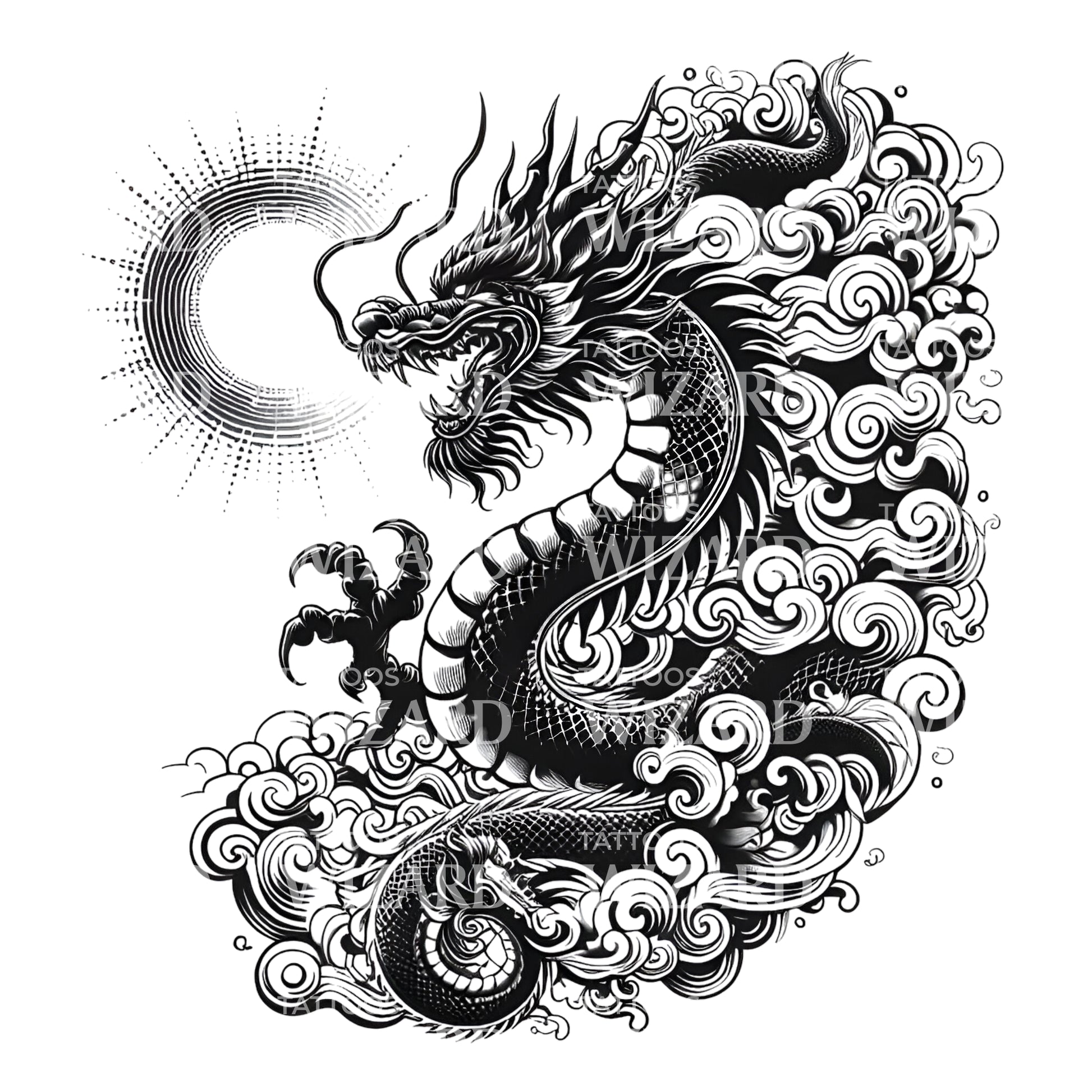 Fire From The Folks Tattoo Design