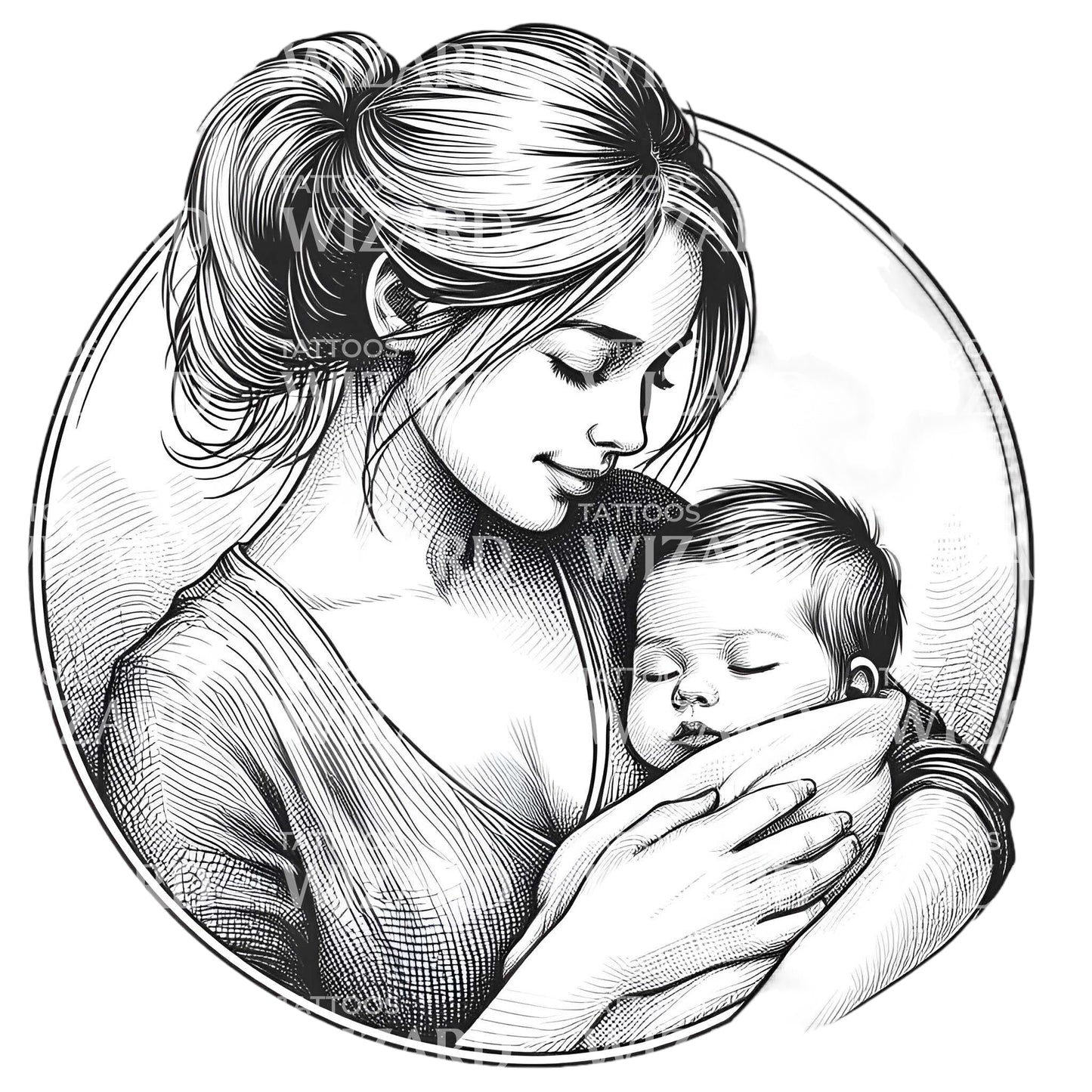 Bond Of Pure Love Tattoo Design