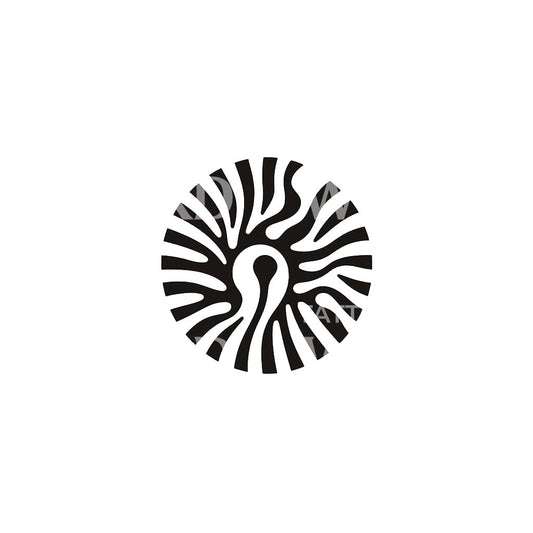 Abstract Primitive Shape Tattoo Design