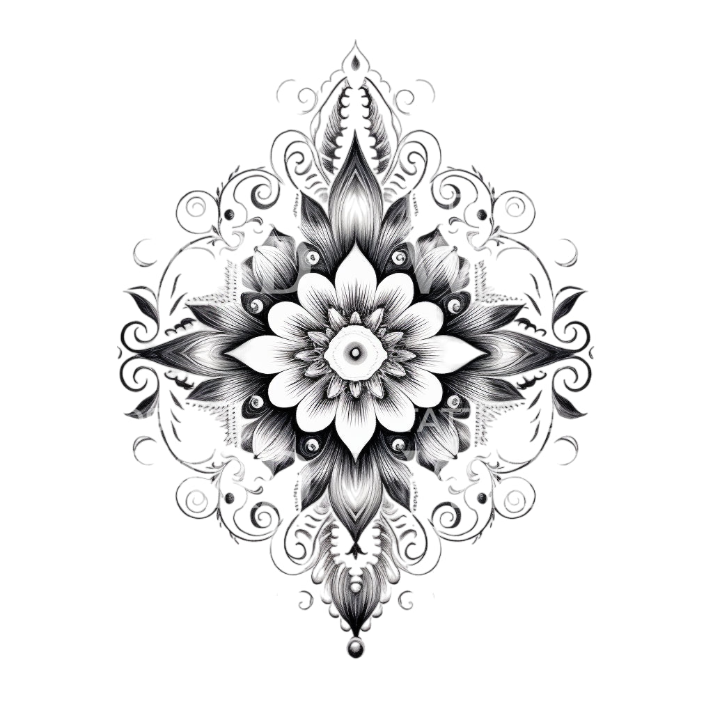 Ornamental Mandala Tattoo Design