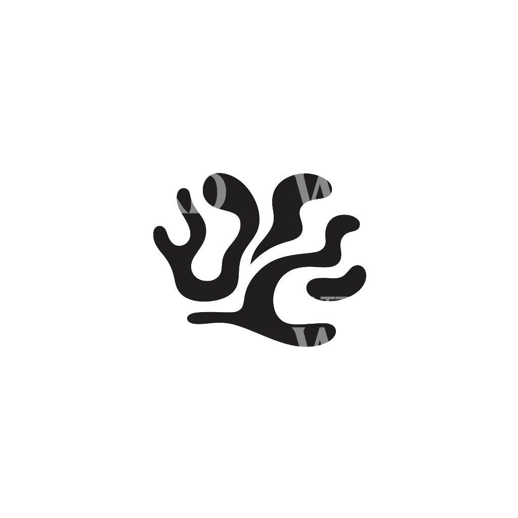 Groovy Blob Shape Tattoo Design