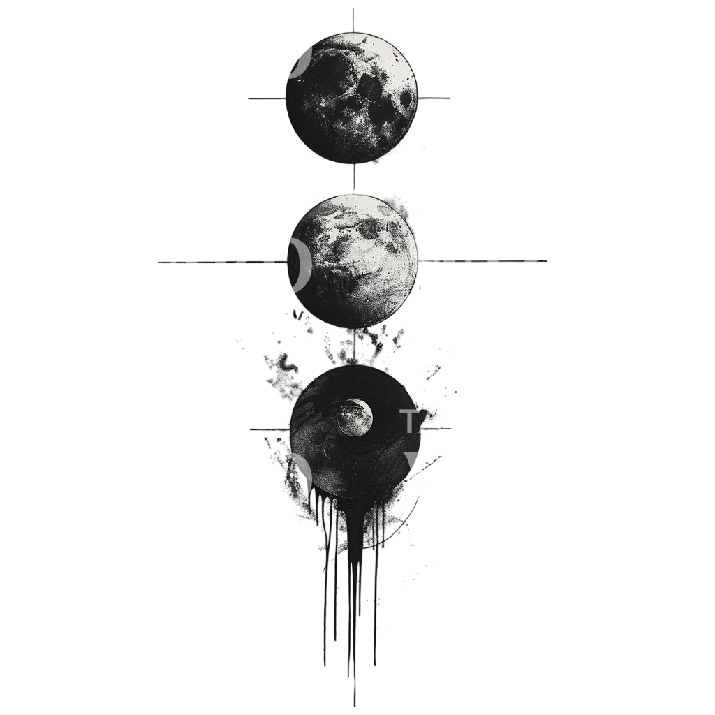Three Body Problem Inspired Tattoo Design