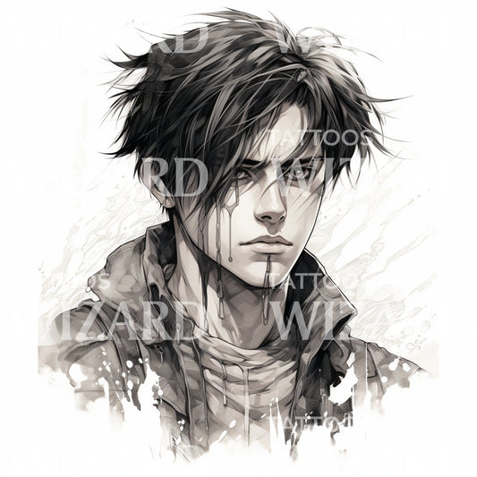 Levi Ackermann AOT Inspired Tattoo Design