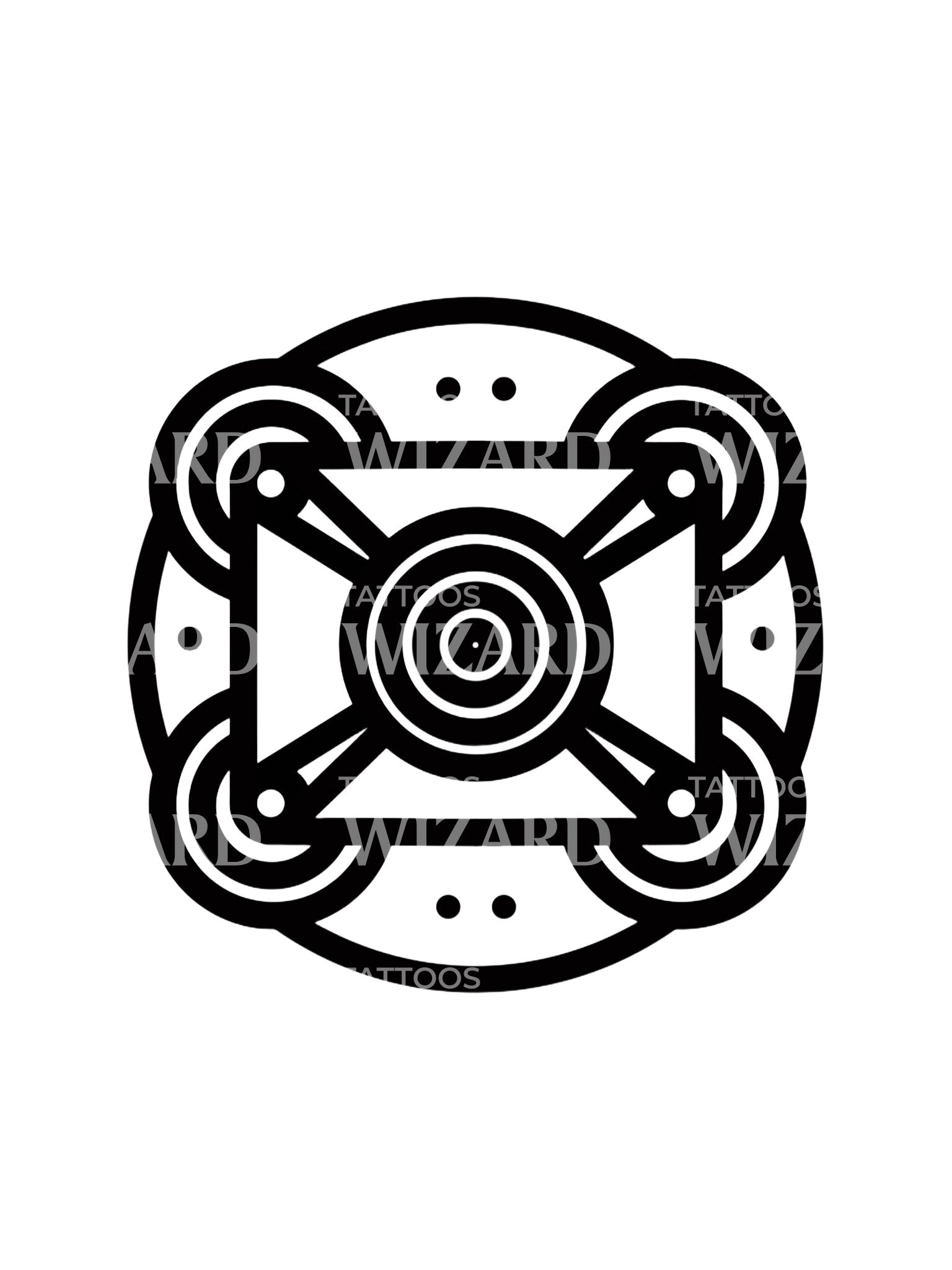 Relational Ecologies Abstract Tattoo Design