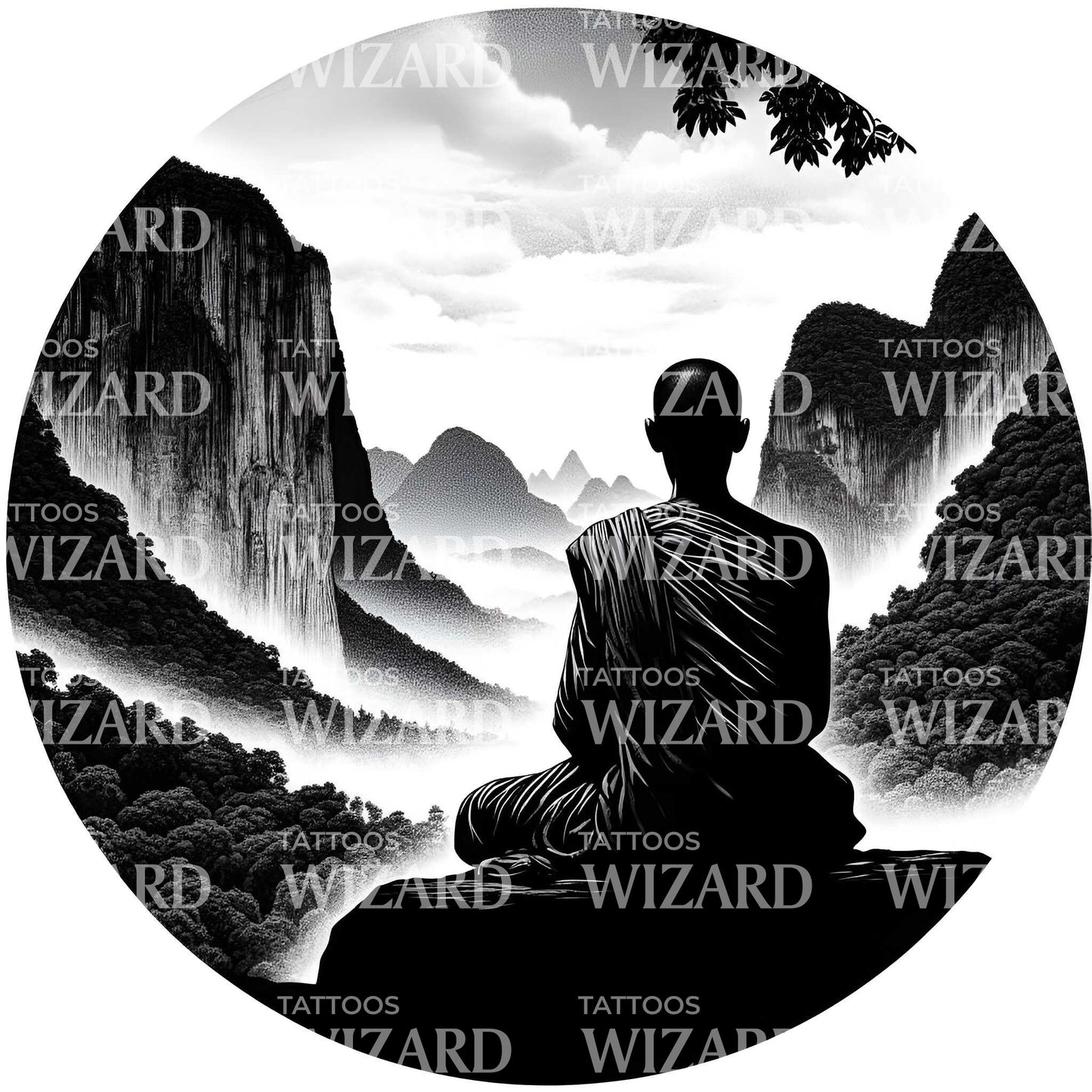 Scene Of Peace Tattoo Design