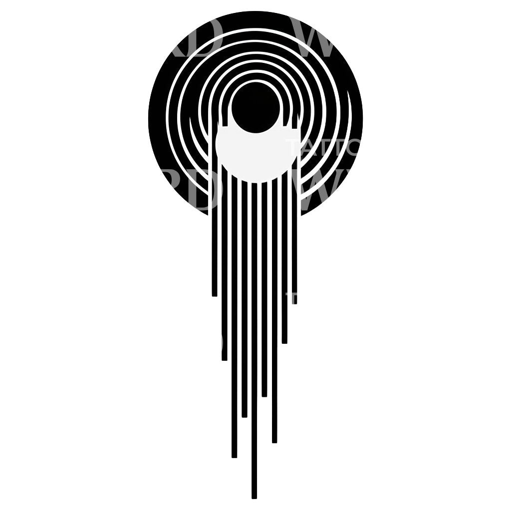Halfsleeve Abstract Geometric Tattoo Design