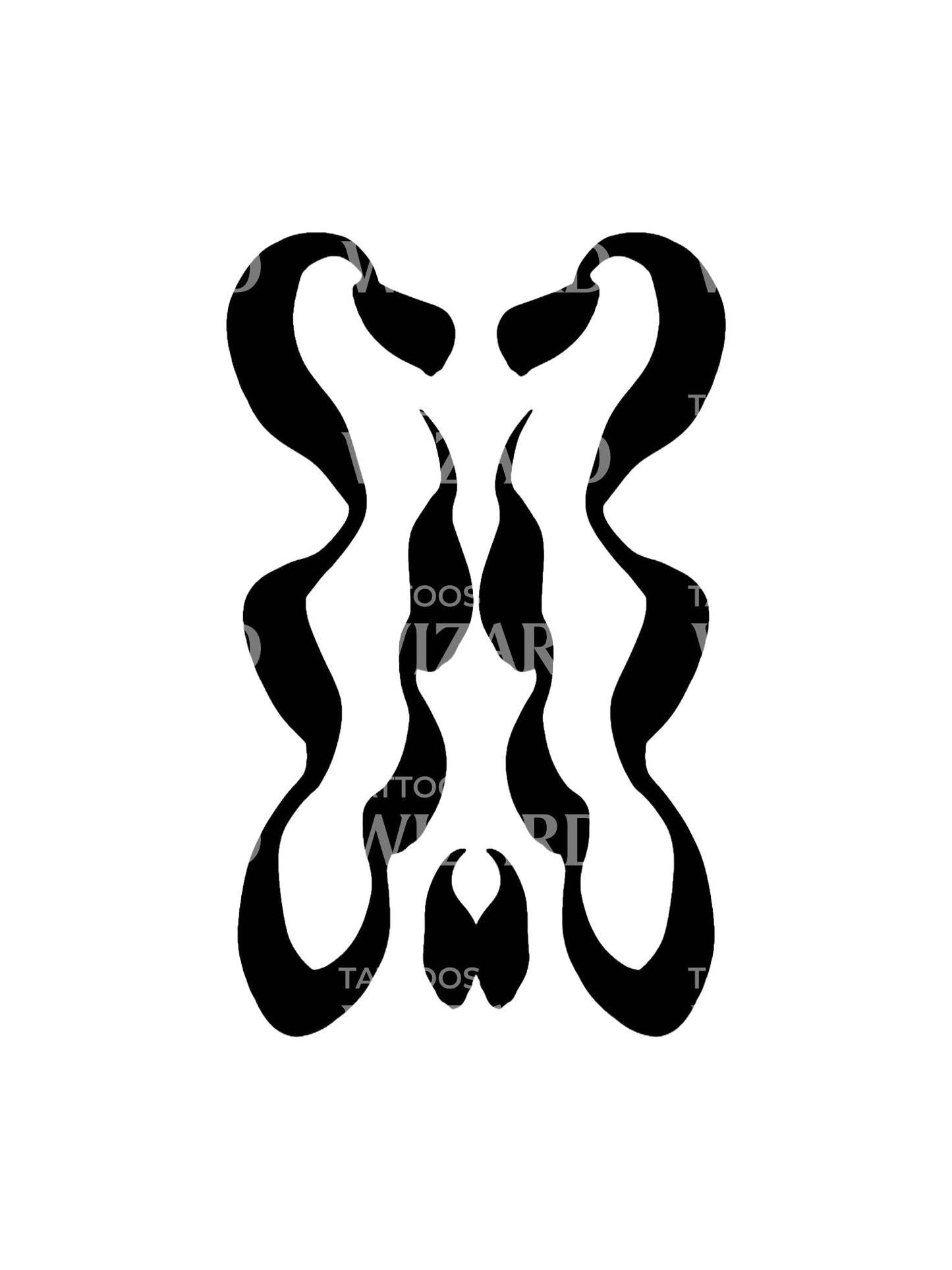 Black Talisman Abstract Tattoo Design