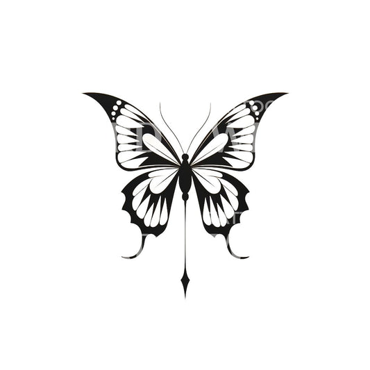 Beautiful Butterfly Tattoo Design