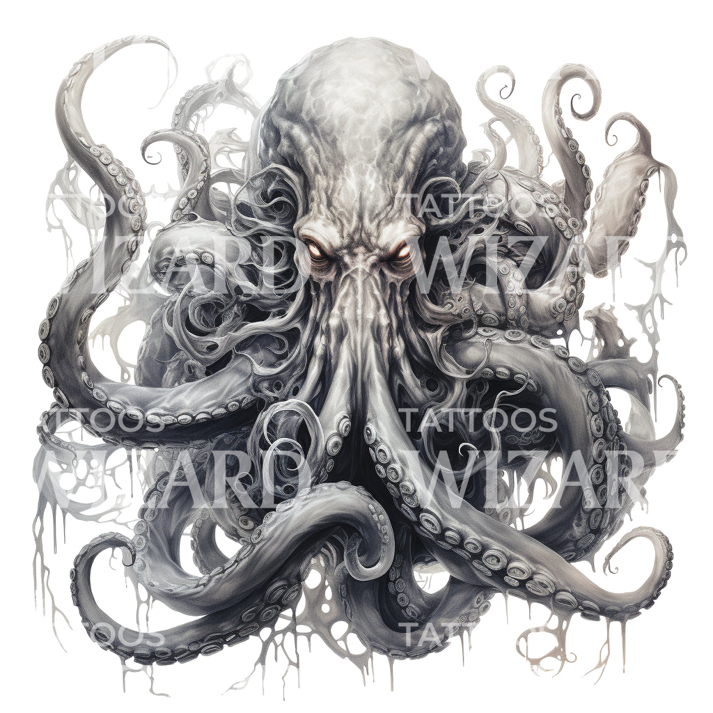 Kraken Monster Tattoo Design