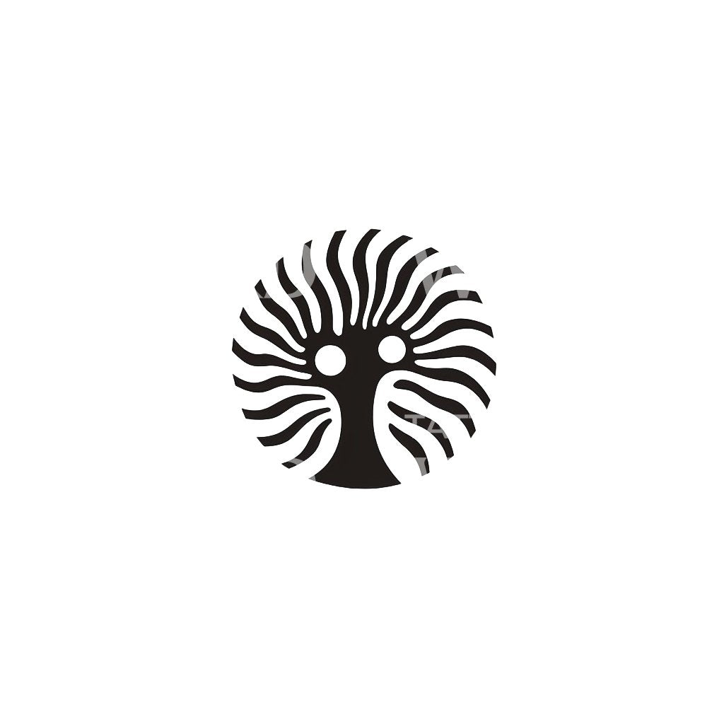 Mystical Being Abstract Tattoo Design
