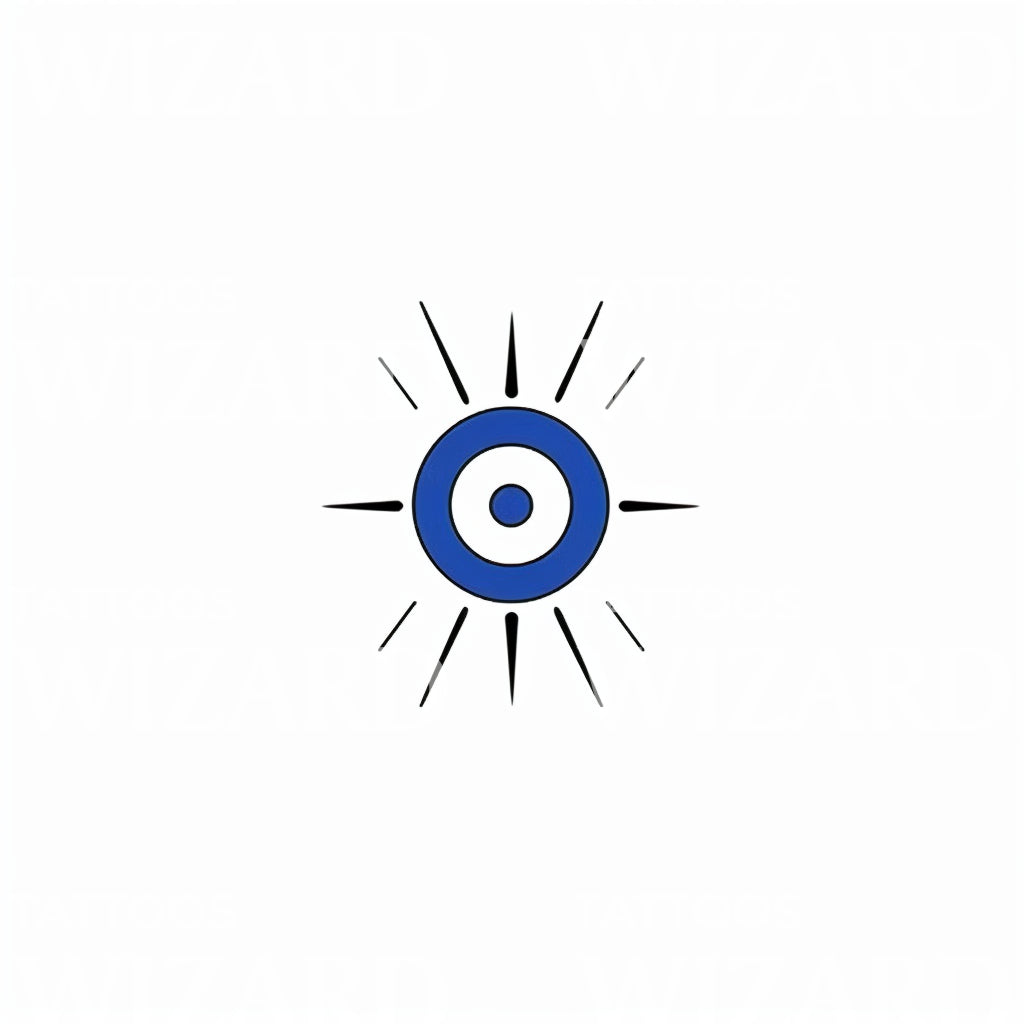 Minimalist Evil Eye Tattoo Design