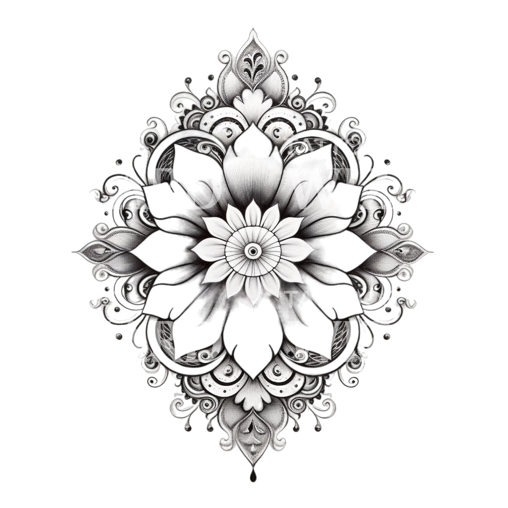 Ornamental Mandala Tattoo Design